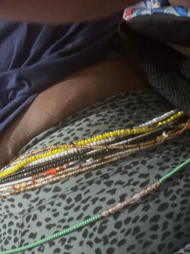 Customer photo review of Mystery Bag Waist Beads
