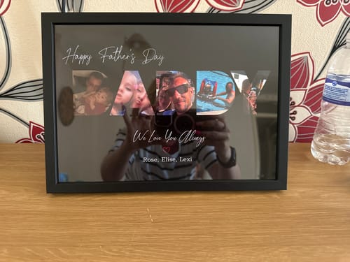 Customer photo review of Happy Dad's Day - Personalized poster