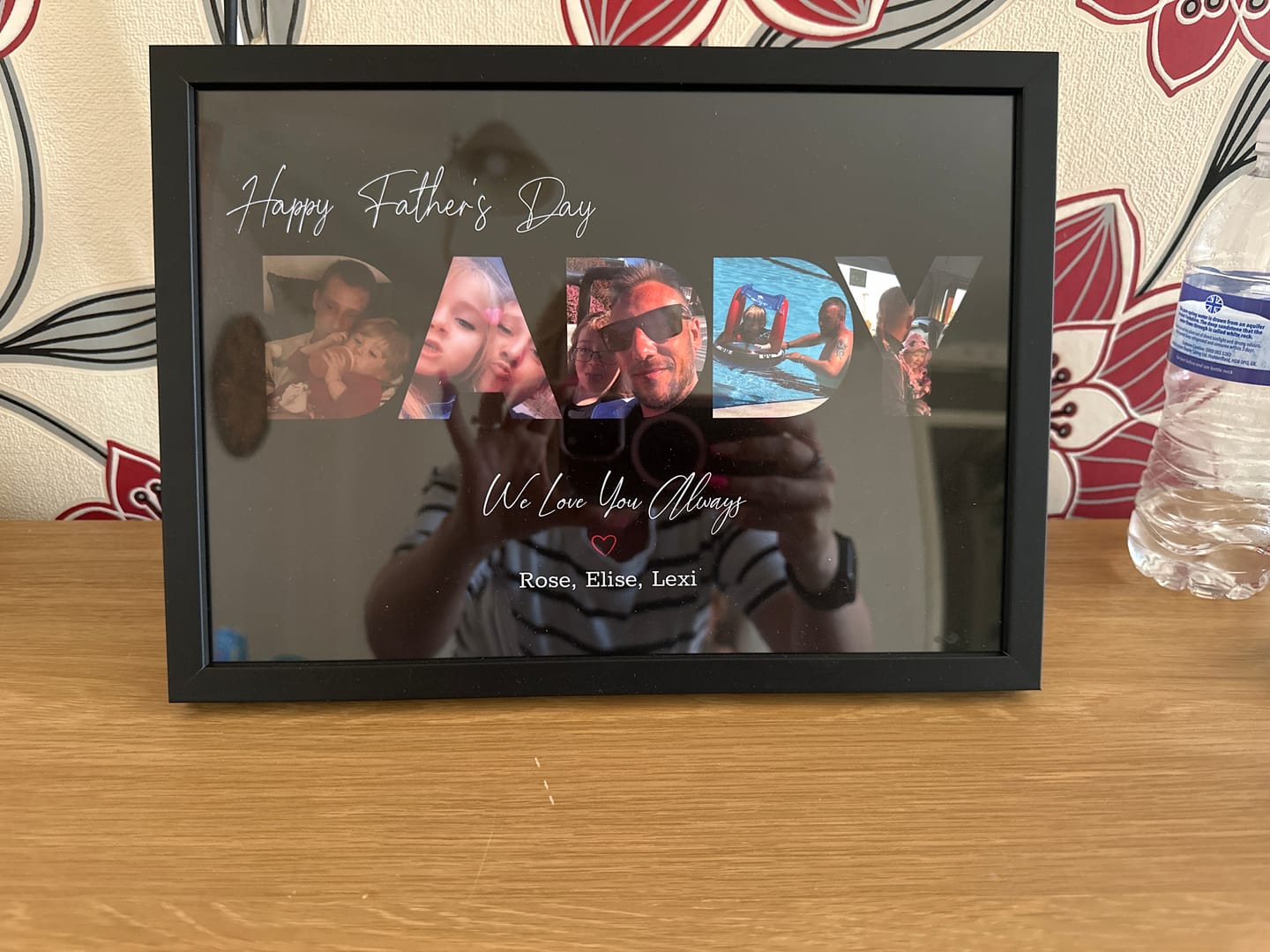 Customer photo review of Happy Dad's Day - Personalized poster
