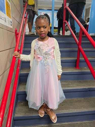 Customer photo review of Cute Flower Girl Dress Embroidery Dress Toddler Birthday Pageant Princess Dress