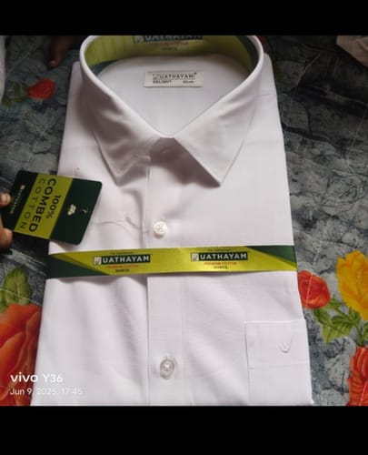Customer photo review of Double Delight White Shirts - 2 Pcs Combo Pack