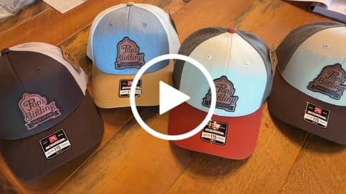Customer video review of Premium Custom Leather Patch Hats (Wholesale)