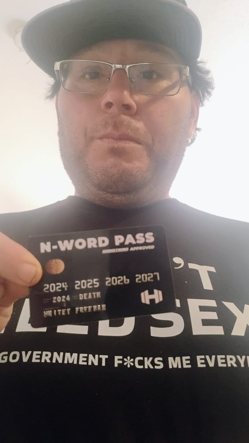 Customer photo review of N-Word Pass Card