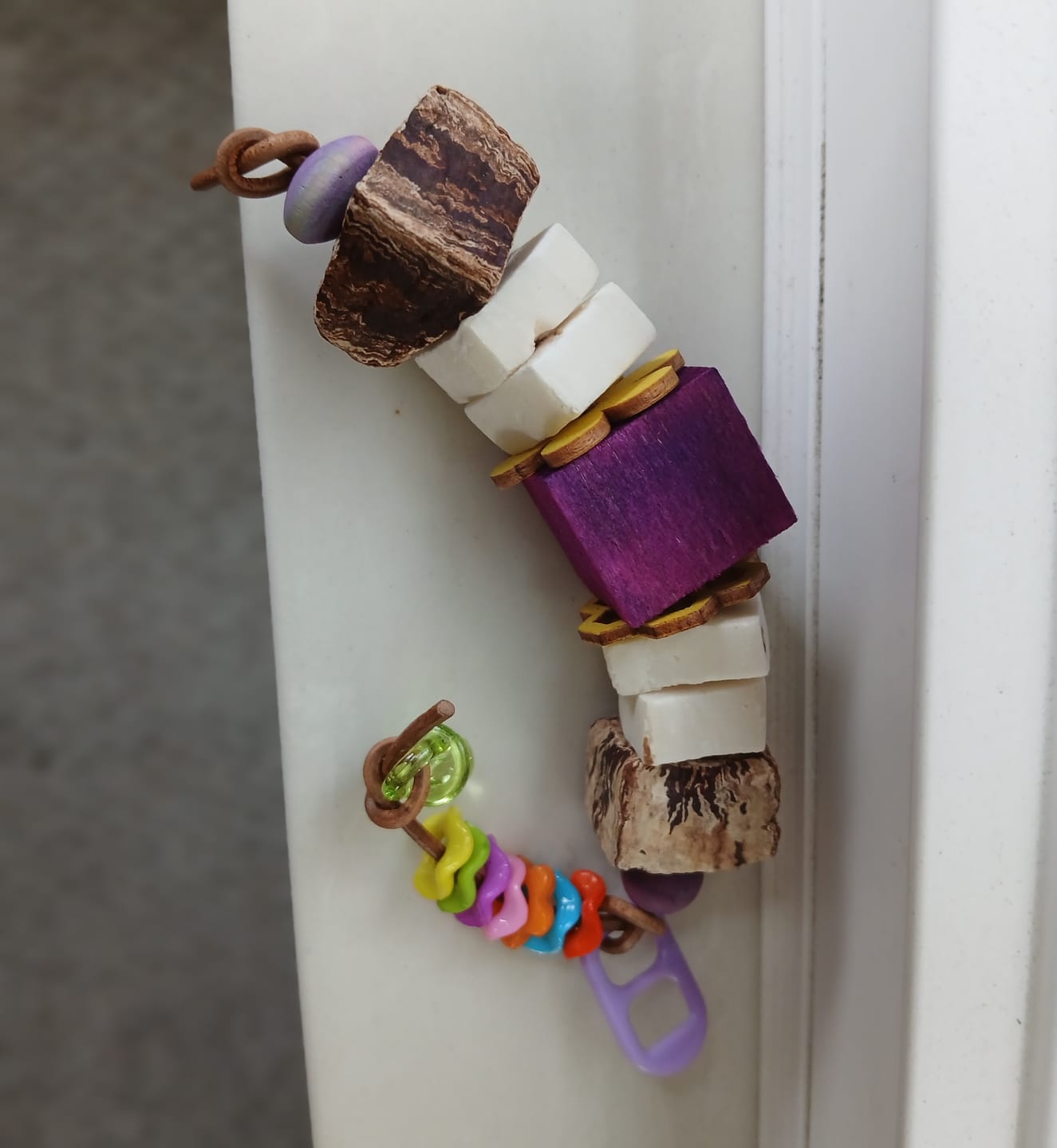 Customer photo review of 1" Colored Balsa Cubes - 10 Pack