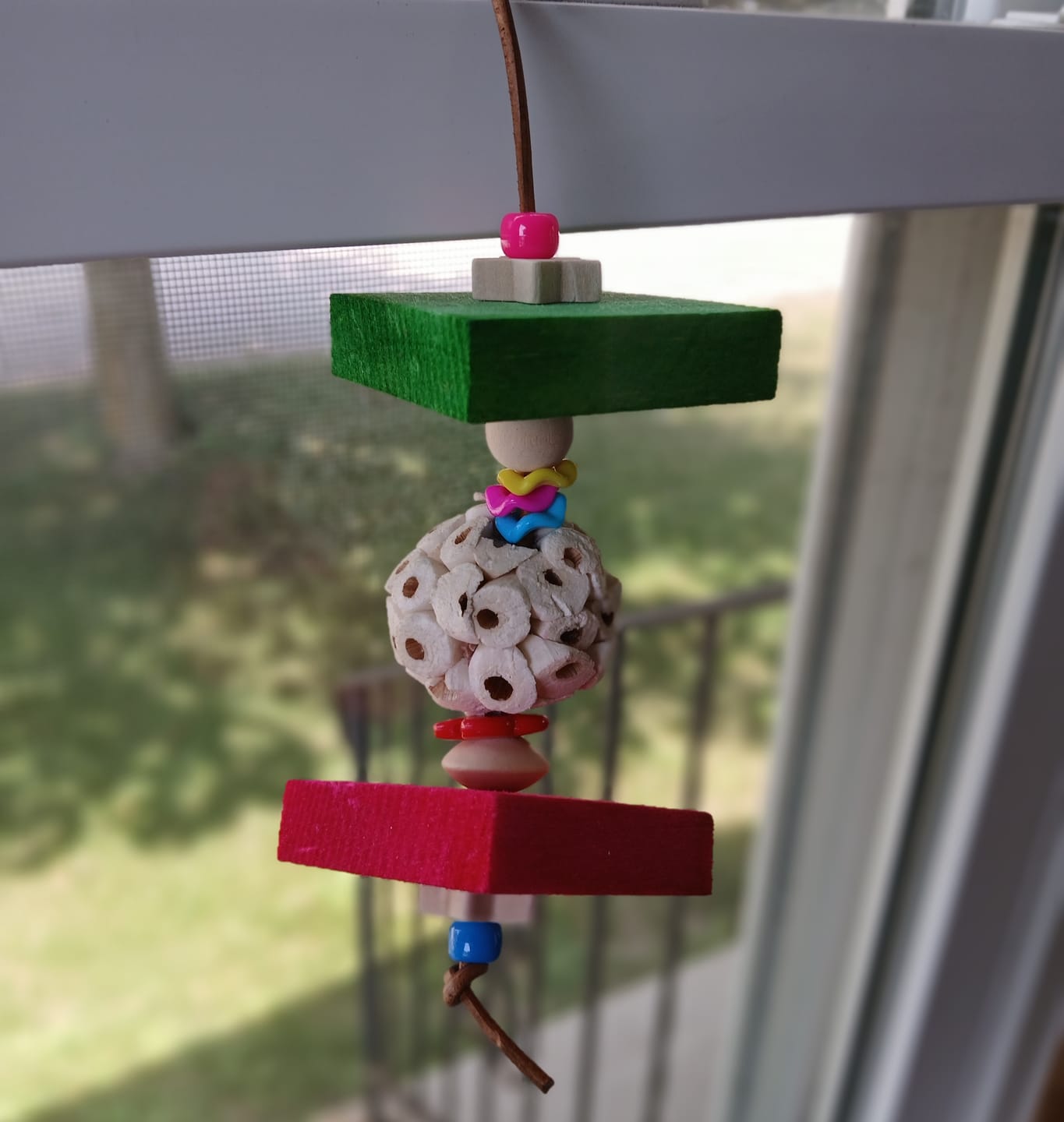 Customer photo review of 2" Colored Balsa Squares 1/2" Thick - 10 Pack