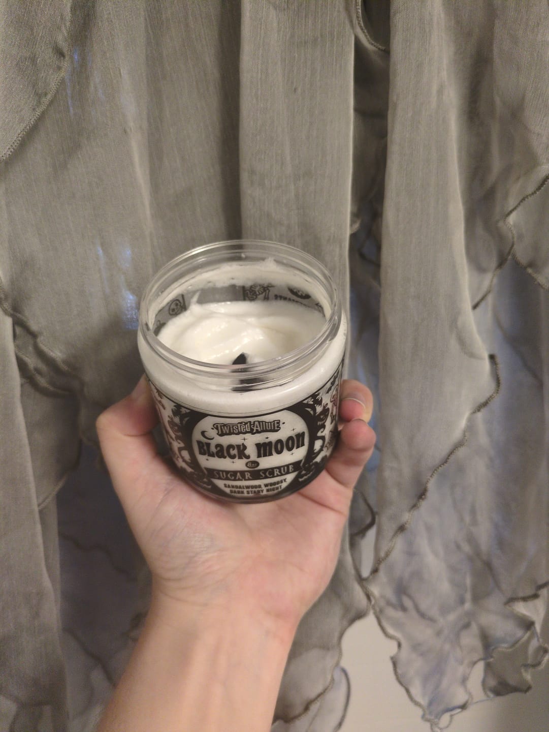 Customer photo review of Black Moon Sugar Scrub