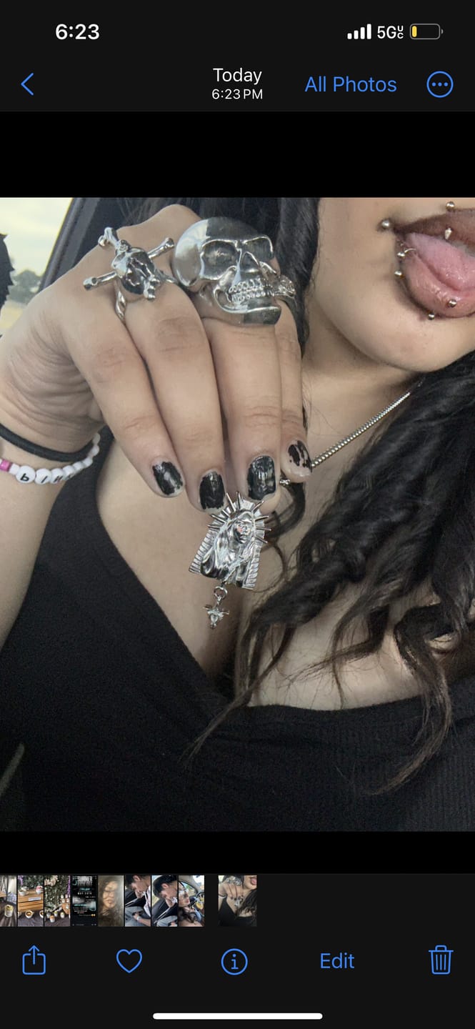 Customer photo review of VIRGIN MARY PENDANT