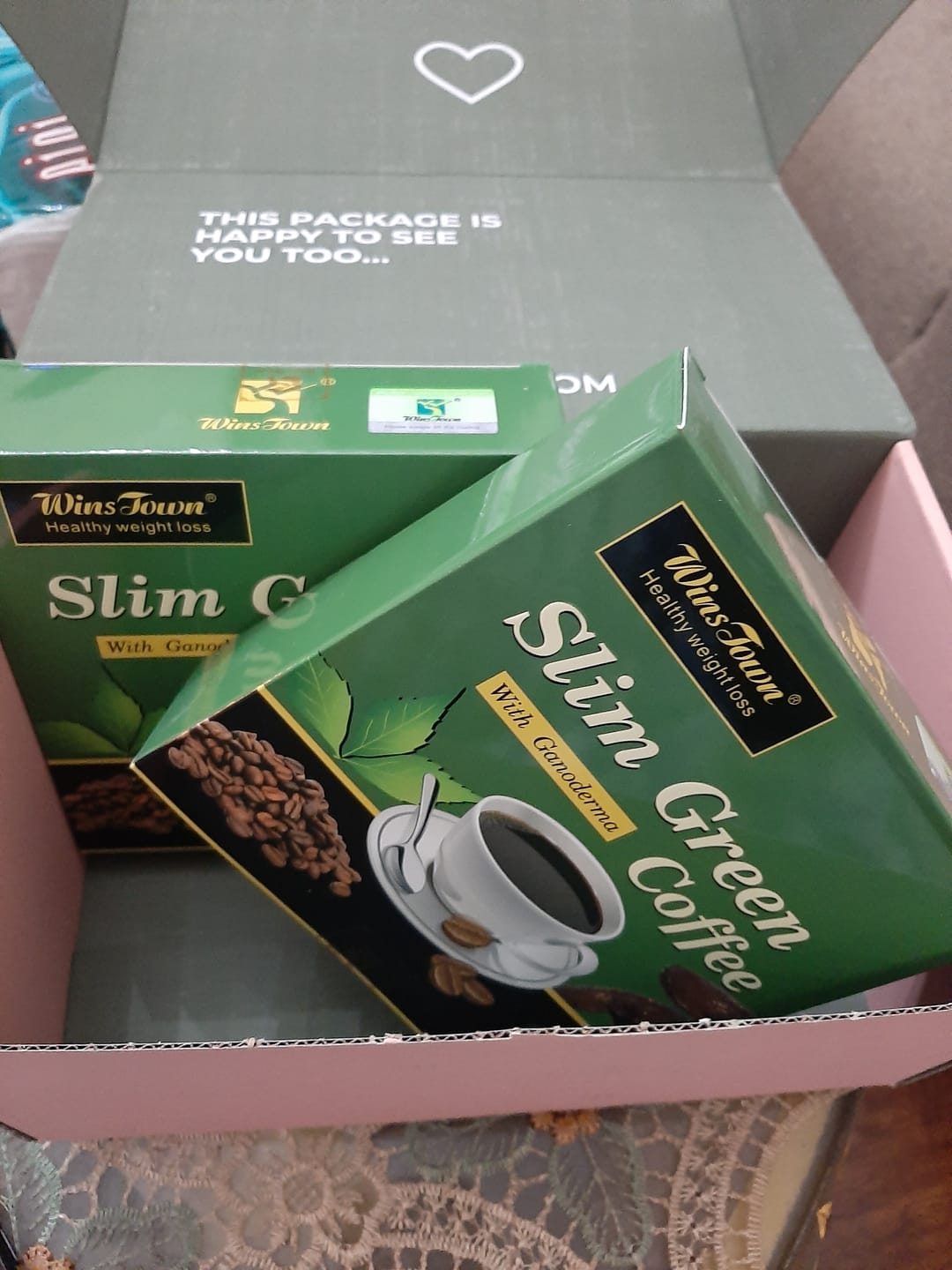 Customer photo review of Slim green coffee - 18 sachets