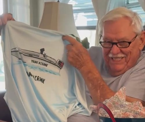 Customer photo review of Dri-Fit Custom Boat Shirts - Long Sleeve