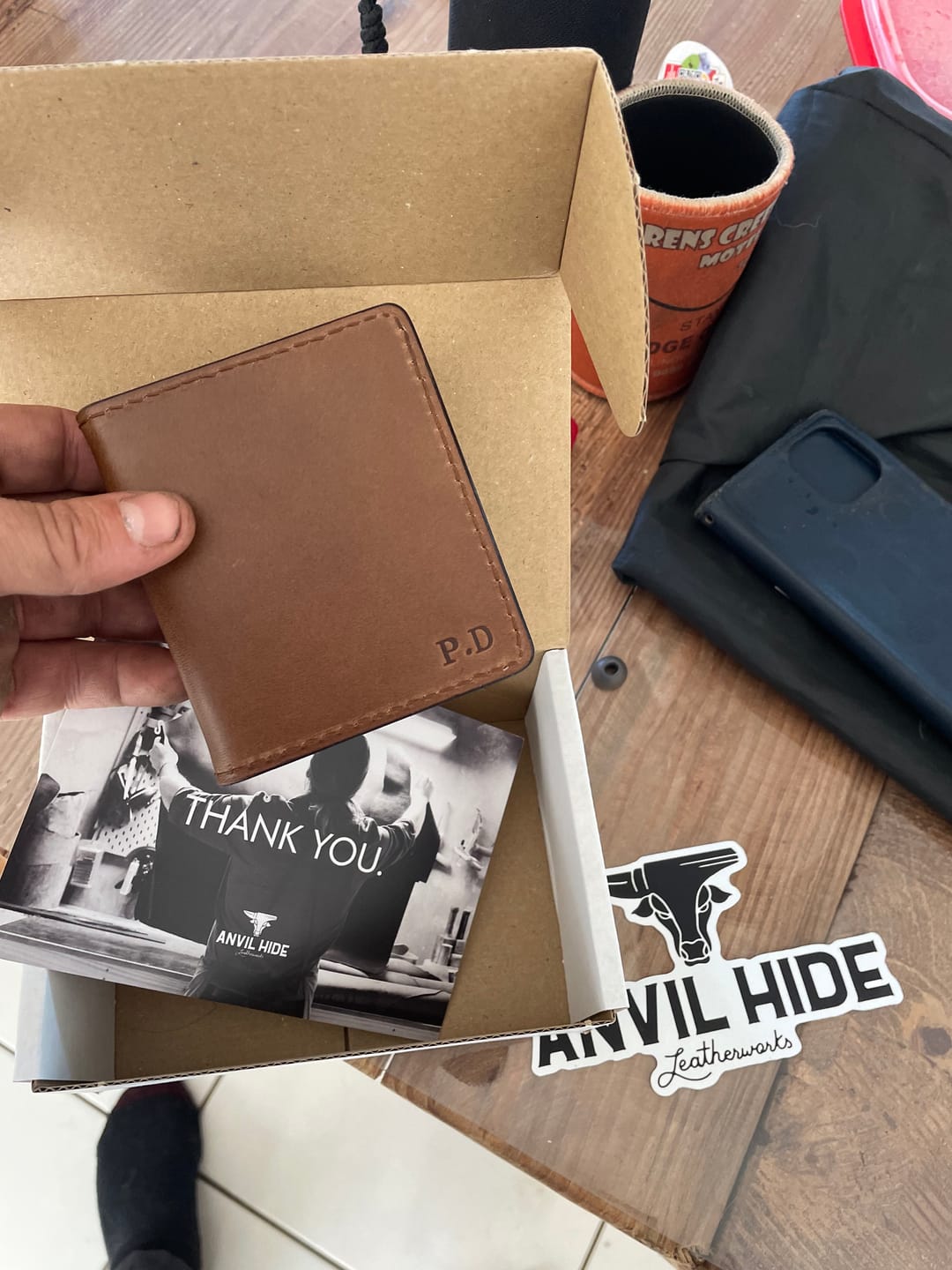 Customer photo review of The Bi-fold Wallet