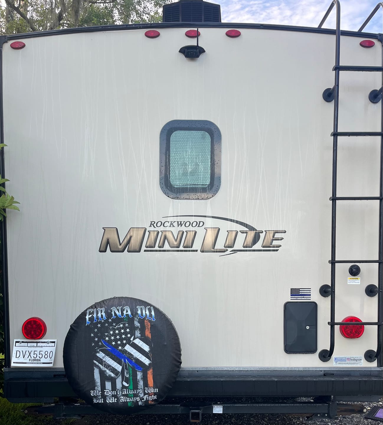 Customer photo review of Fir Na Dli Men Of Law Spare Tire Cover We Don't Always Win But We Always Fight TS09