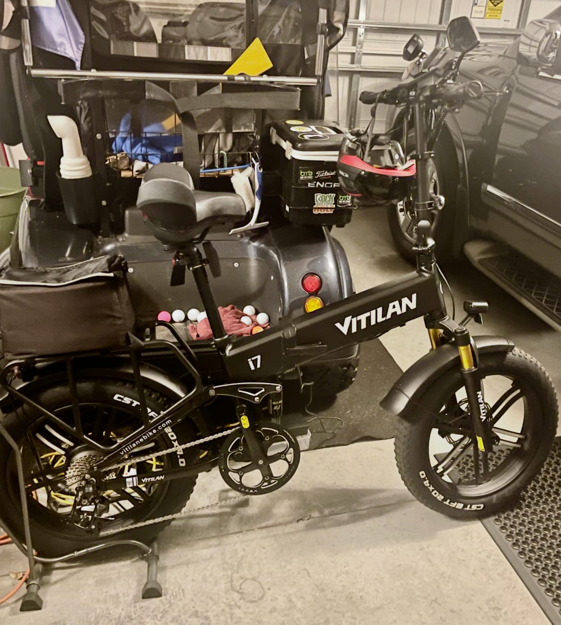 Customer photo review of I7 Pro Folding Full Suspension Electric Bike