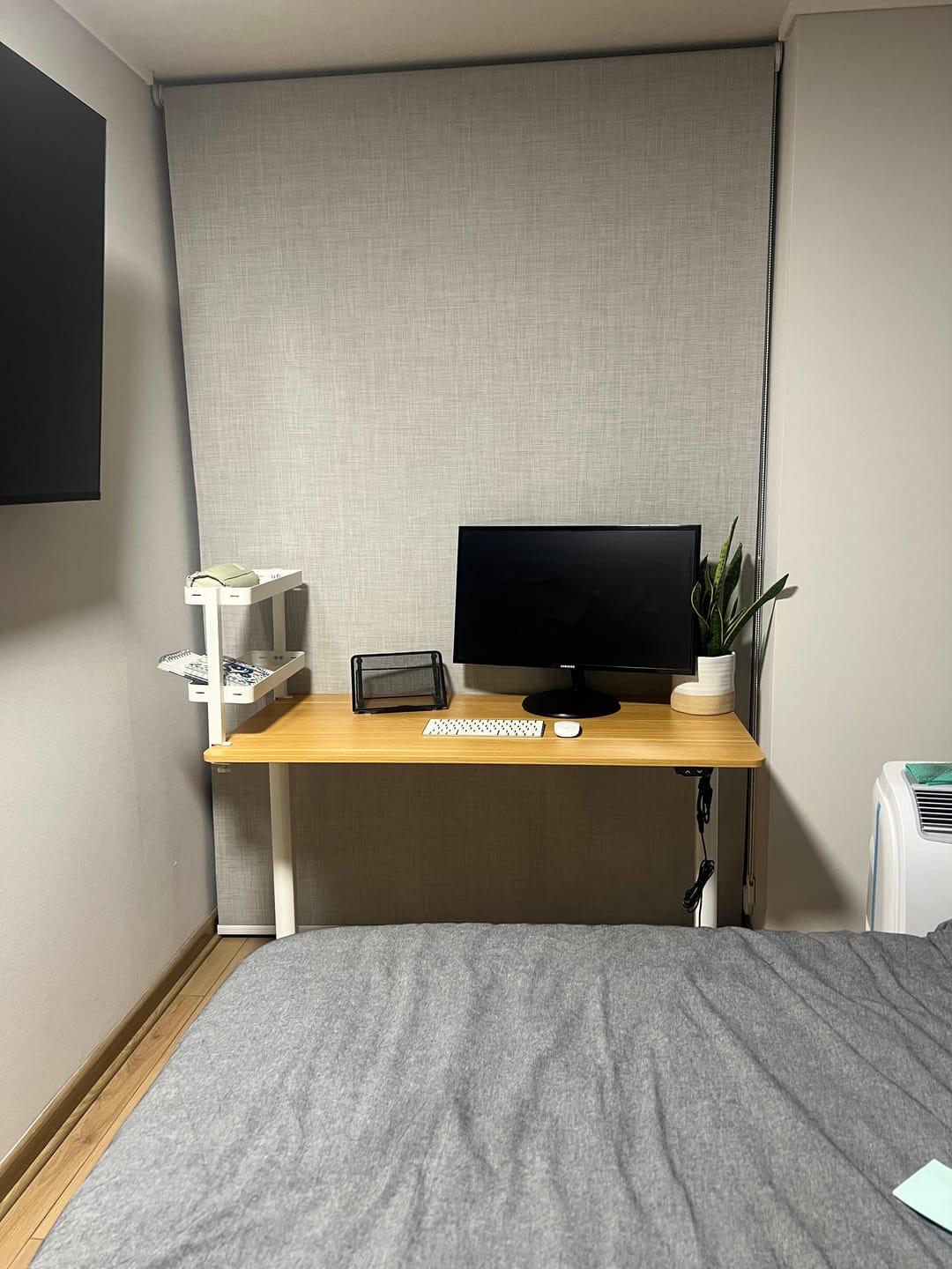 Customer photo review of Escritorio Home Office Orion Eléctrico Natural