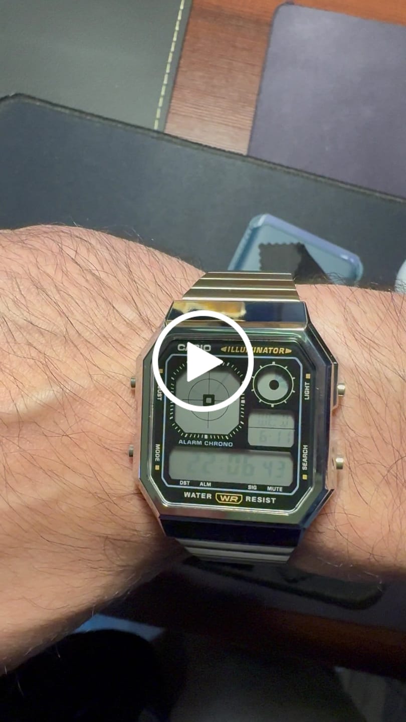 Customer video review of Reloj Casio Vintage A130WE-1A Nuevo Twin-Graph Negro