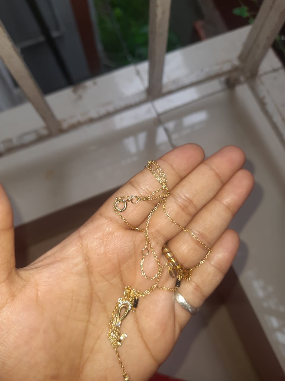 Customer photo review of Bhavani Diamond Mangalsutra | BIS Hallmarked | 18k Gold Vermeil
