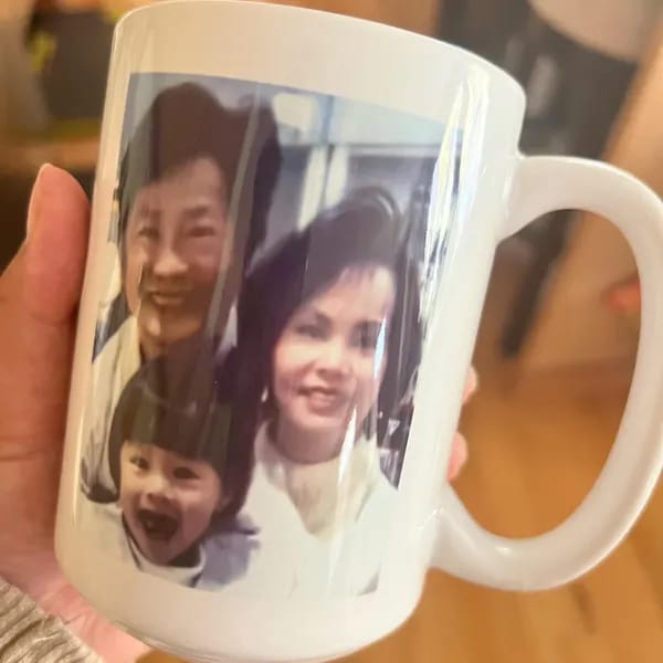 Customer photo review of Photo Gift, Personalized Photo Coffee Mug