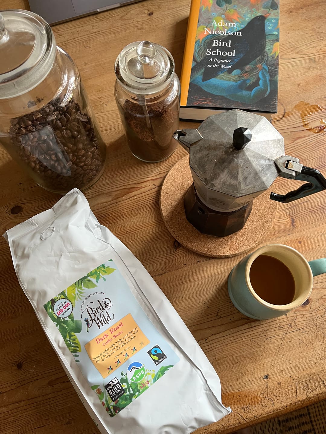 Customer photo review of Dark Roast Espresso Fairtrade Organic Coffee Beans and Ground - 200g, 500g, 1kg