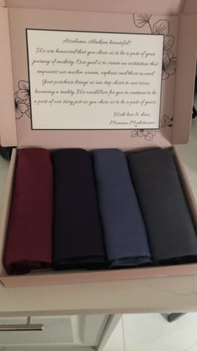 Customer photo review of Matching Premium Jersey Hijab & Undercap Set - Indigo