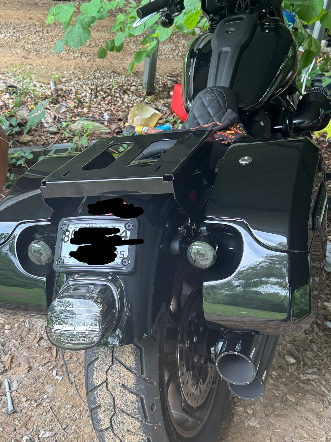 Customer photo review of 32L - Darkin Large Quick Mount Painted Hard Saddlebags for Harley Softail Low Rider S FXLRS