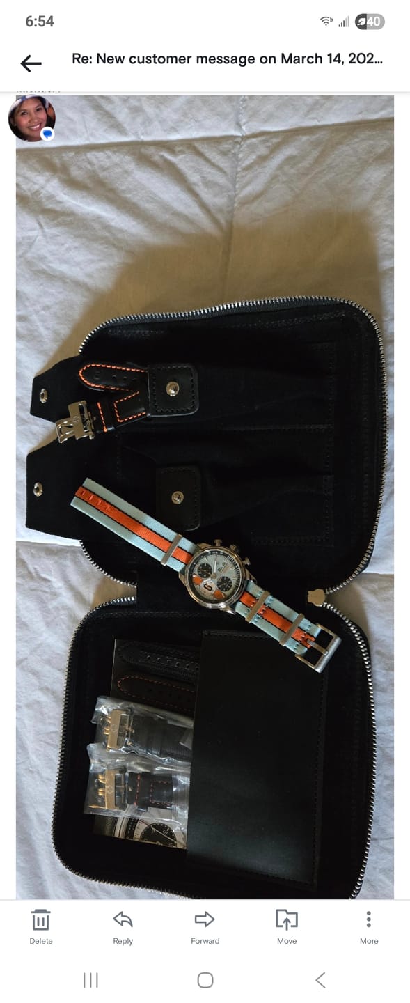 Customer photo review of Canvas Strap Roll