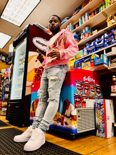 Customer photo review of Vale Forever Dreams Zip Up Hoodie Pink