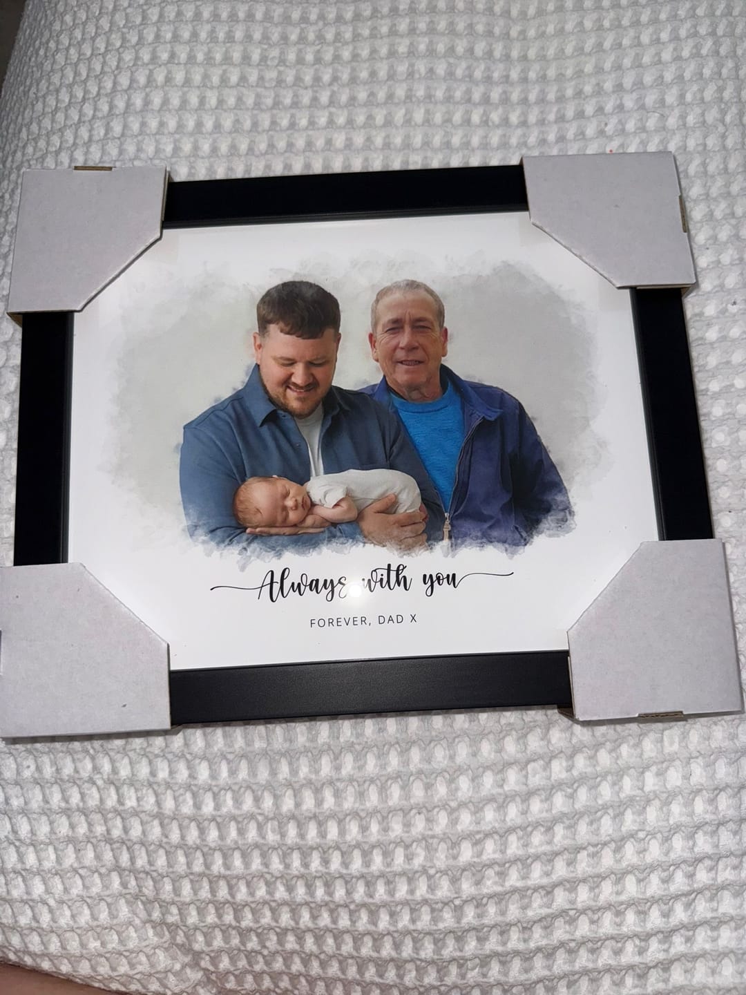 Customer photo review of Custom Memorial Portrait