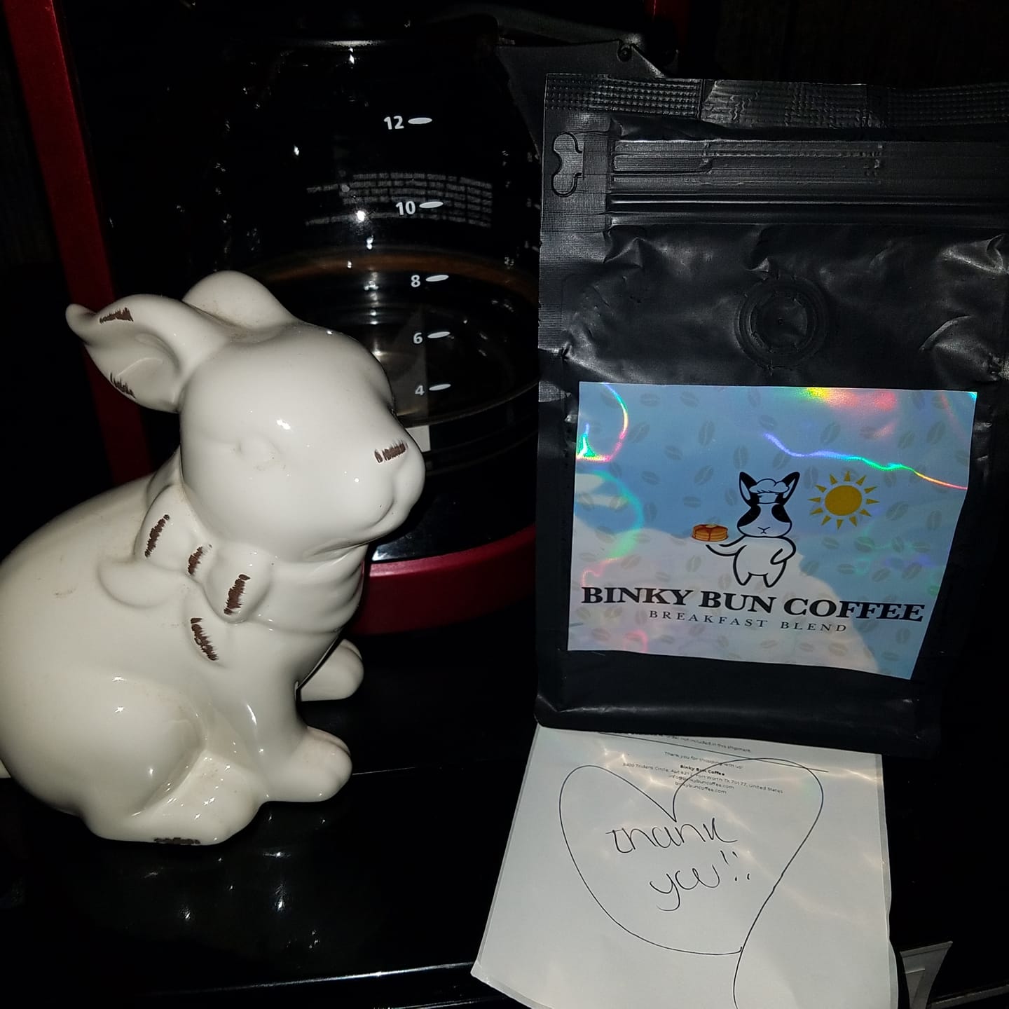 Customer photo review of Breakfast Blend (Ground)