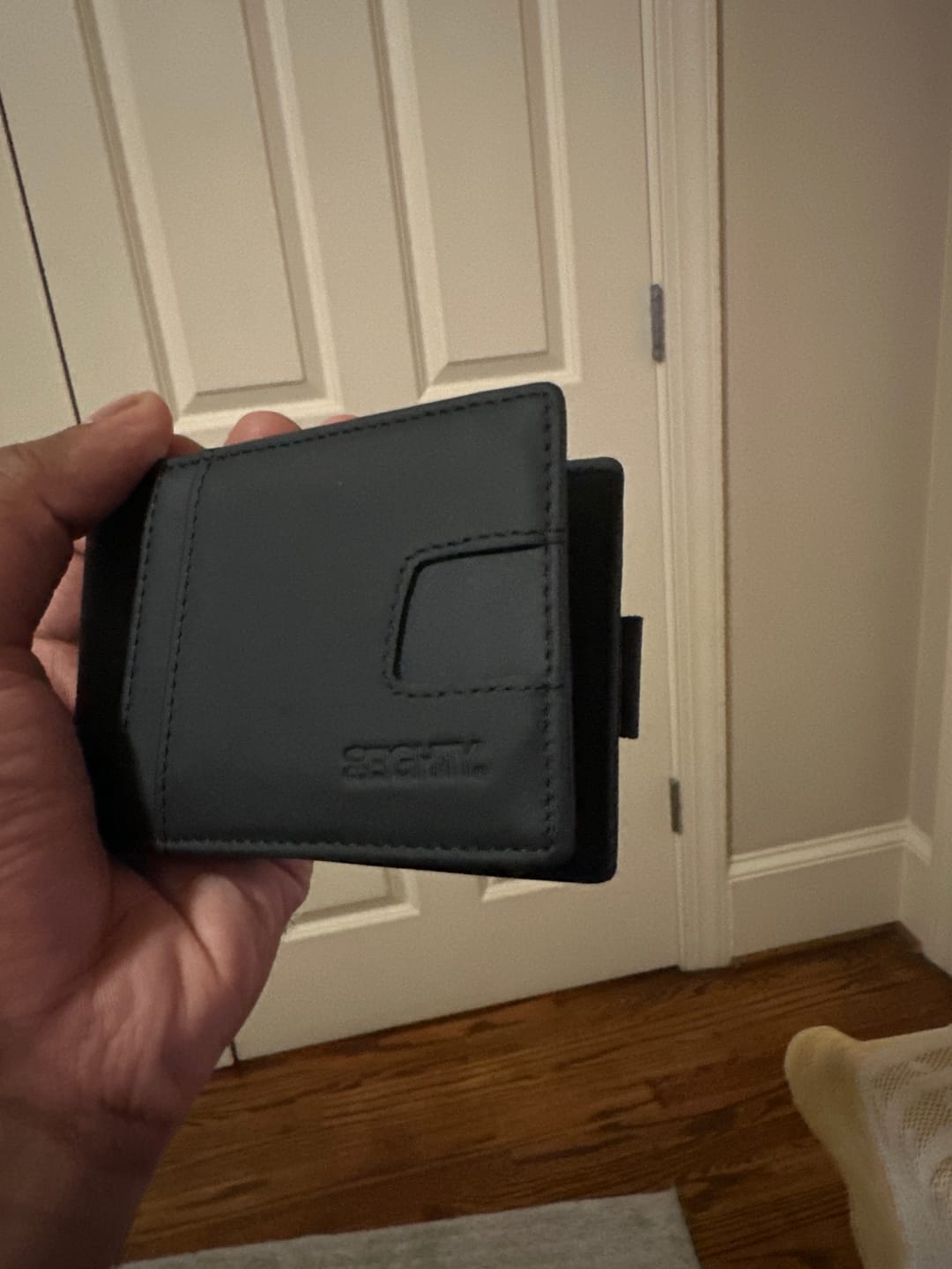 Customer photo review of 80Eighty® Matte Black Leather Wallet
