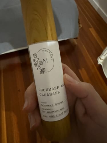 Customer photo review of Cucumber Milk Cleanser