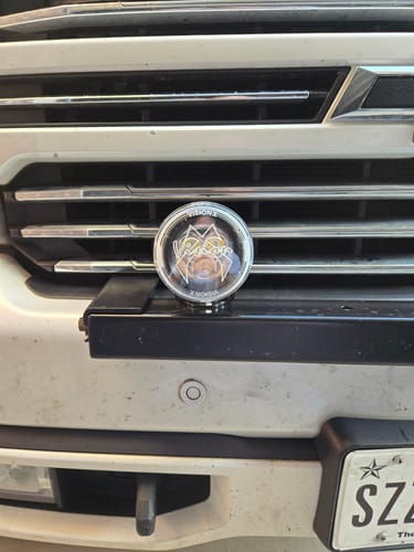 Customer photo review of 3.7" CG2 Mini Cannon / Optimus Round Clear PCV Cover, Single