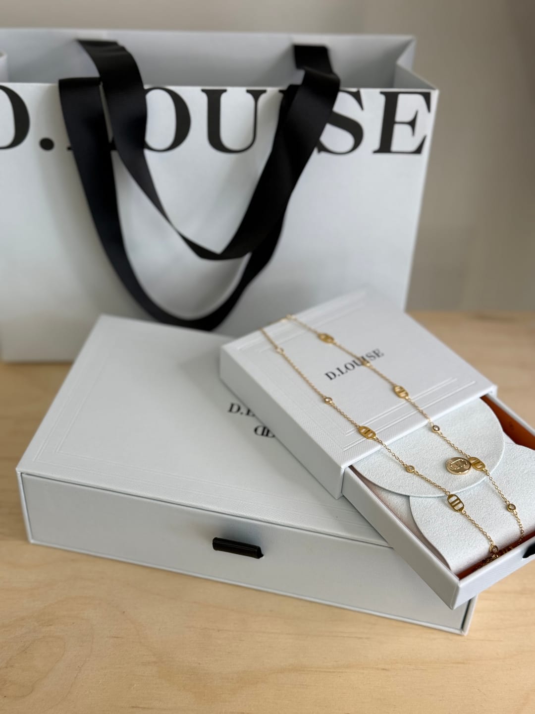 Customer photo review of Multi Signature Necklace with Stones