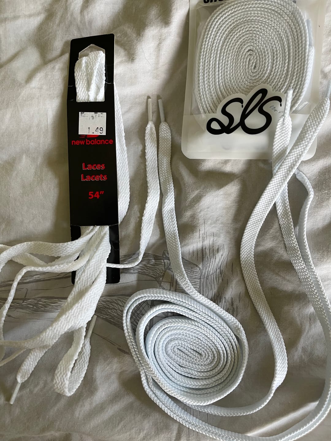 Customer photo review of New Balance Replacement Shoe Laces