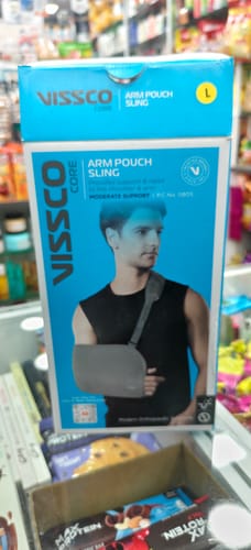 Customer photo review of Arm Pouch Sling (Mild Support)| Provides Support to the Shoulder & Arm (Grey)