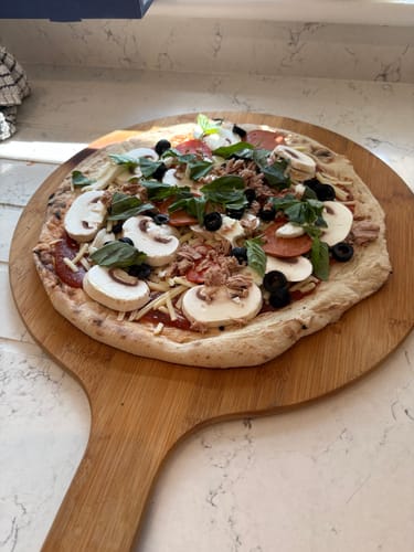 Customer photo review of Sourdough Pizza Bases