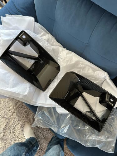 Customer photo review of BMW Pre-Preg Carbon Fiber M Performance Style Front Air Ducts for G87 M2