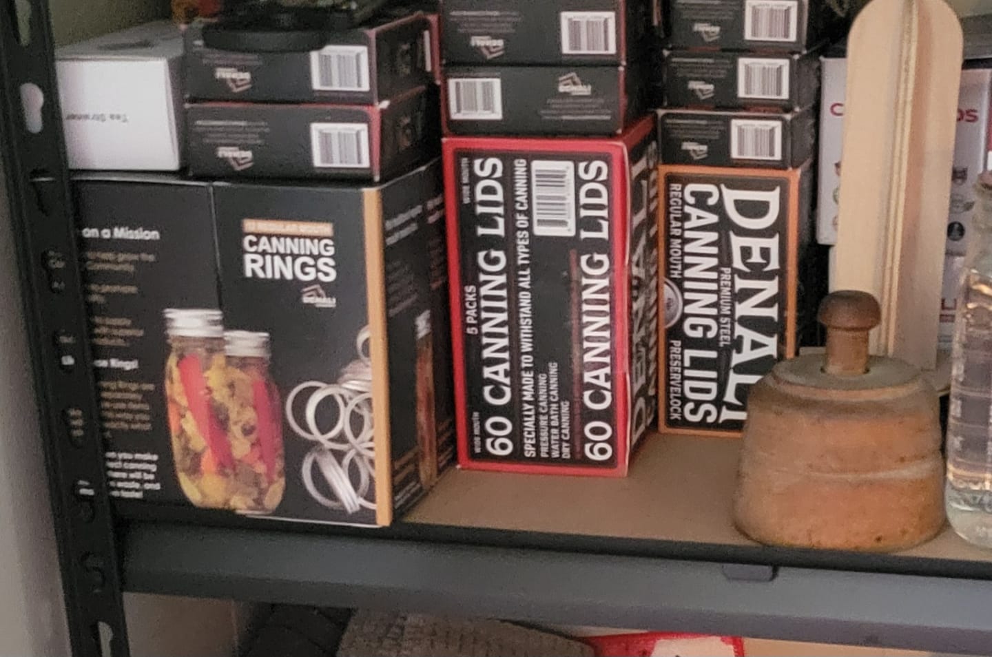 Customer photo review of Wide, (10) Dozen Lids, (2) Dozen Rings