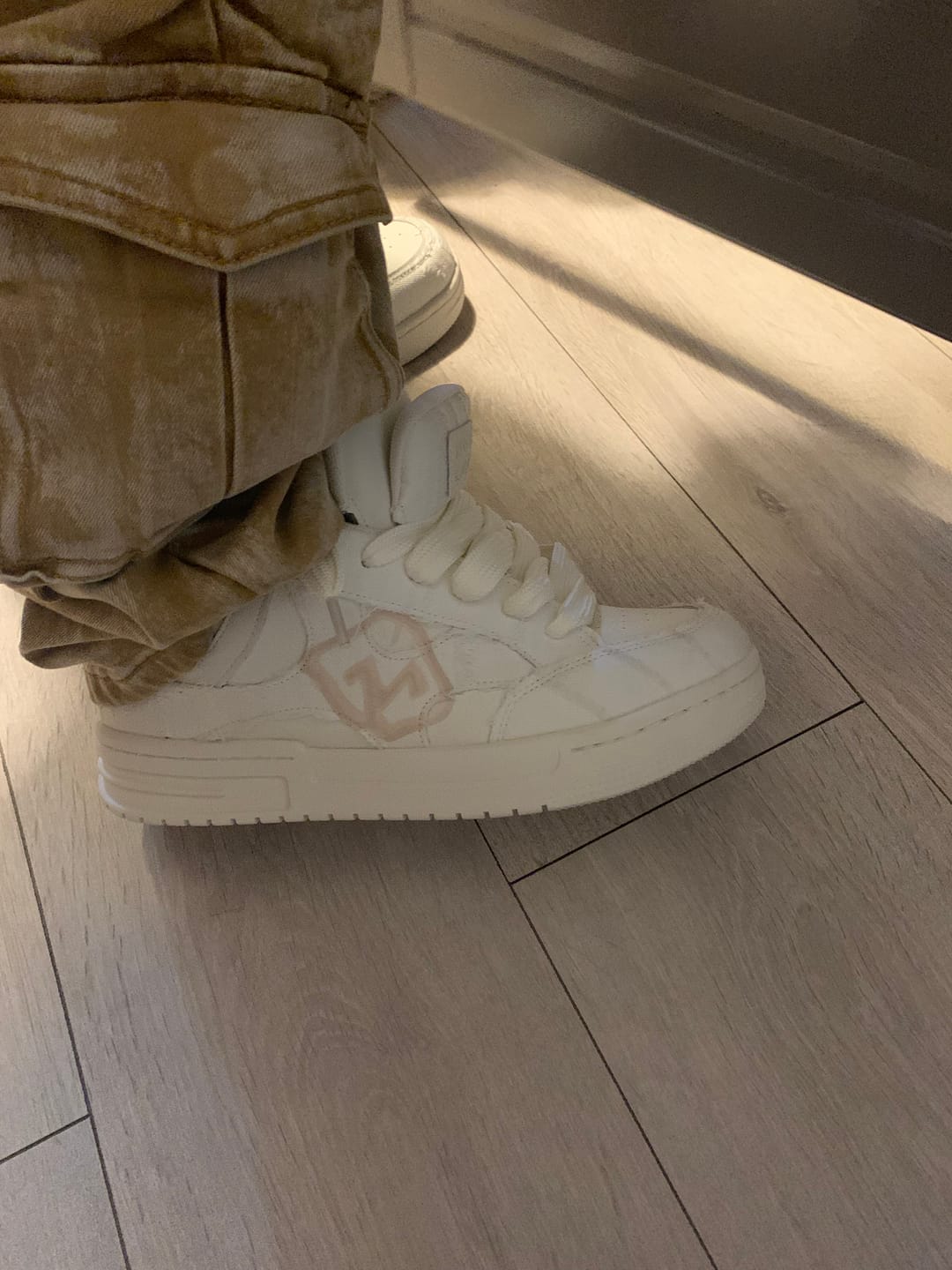 Customer photo review of Double Tongue Sneakers