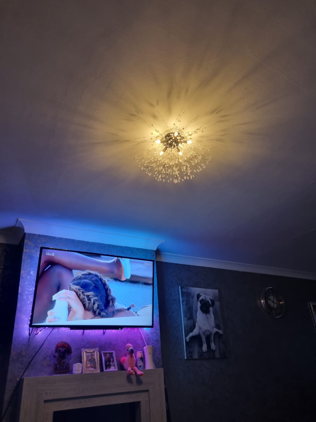 Customer photo review of Modern Beaded Sputnik Flush Mount Ceiling Light