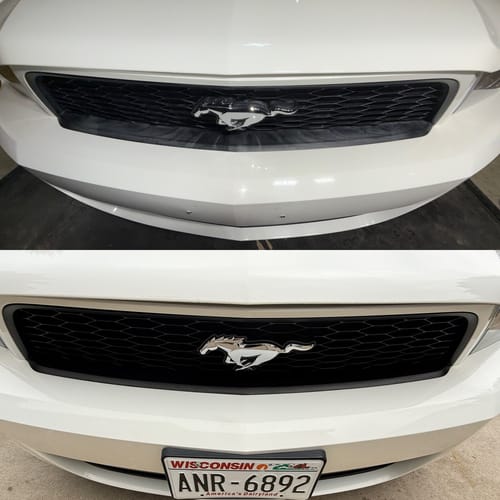 Customer photo review of Trim Paint Black - 16oz