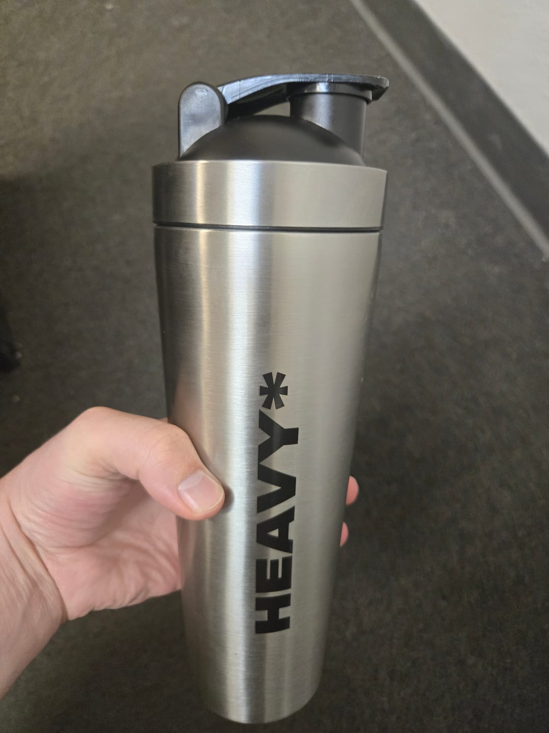 Customer photo review of 5lb HEAVY* Shaker | 25.3oz Stainless Steel Weighted Shaker