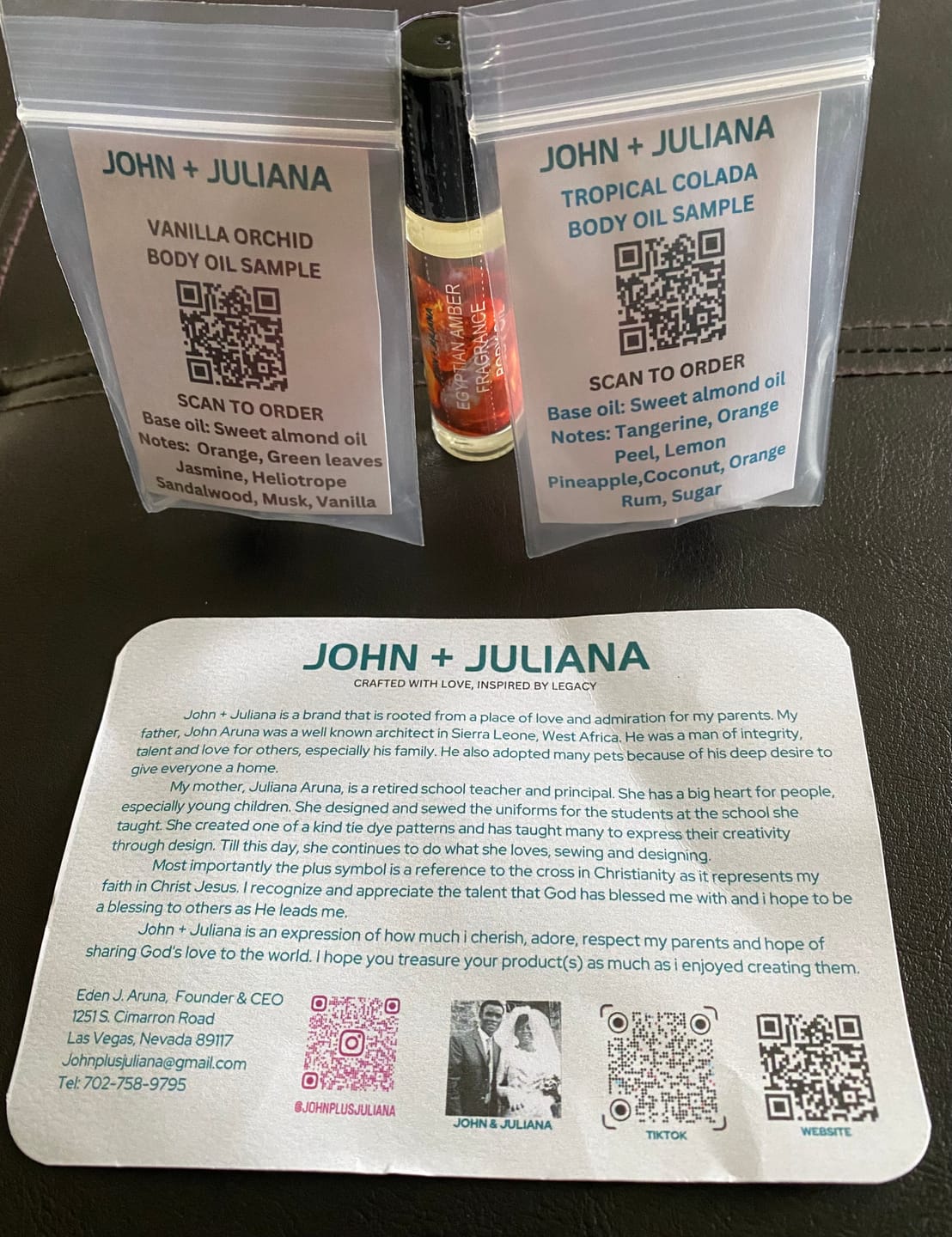 Customer photo review of J+J Body Fragrance Roller | Egyptian Amber