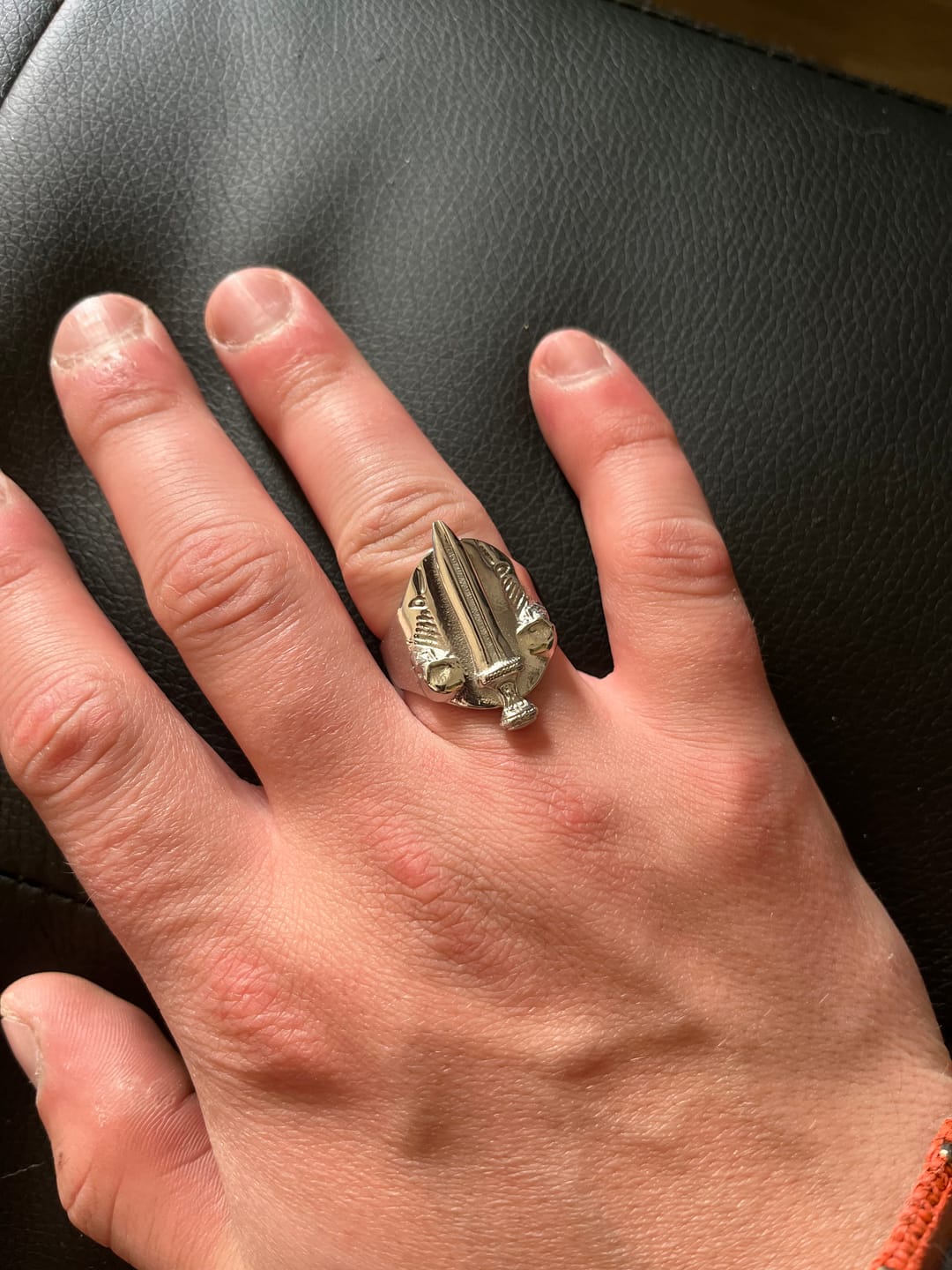 Customer photo review of CATACOMB SWORD RING