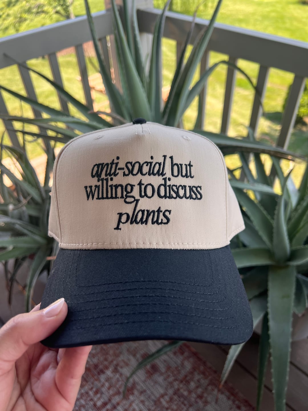 Customer photo review of Anti-Social but willing to discuss - Trucker Hat