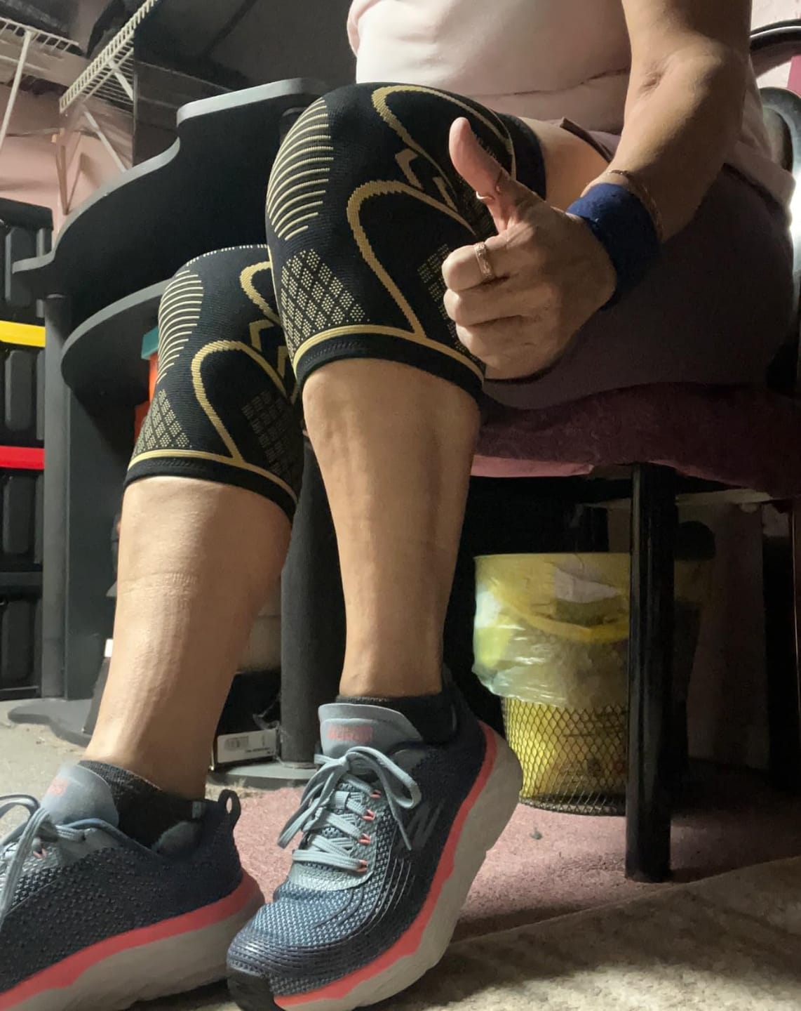 Customer photo review of WeRelieve™ Copper Knee Compression Sleeve
