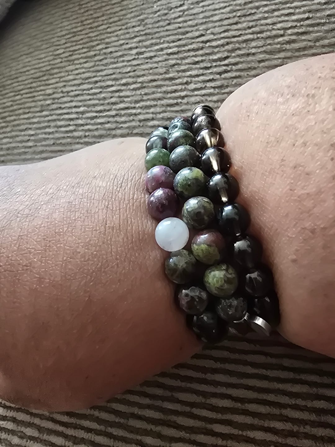 Customer photo review of Bloodstone Bracelet Mini