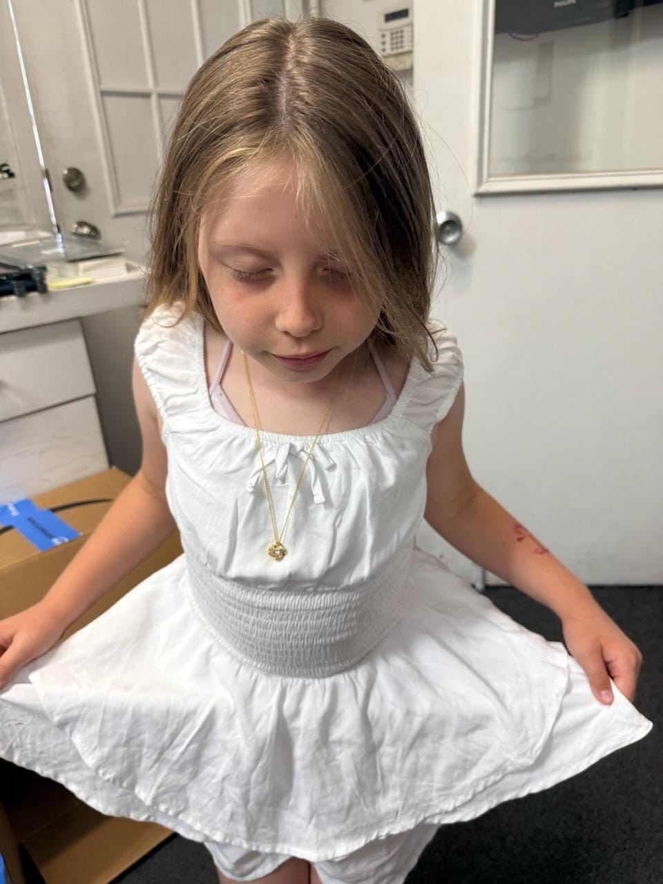 Customer photo review of Gift for Daughter from Dad – A Beautiful Father-Daughter Necklace - Valentine gifts daughter