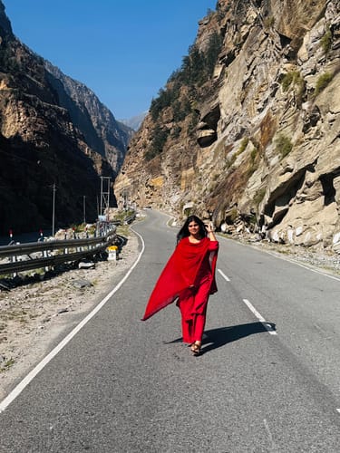 Customer photo review of Maroon 2 piece Rayon Mukaish set