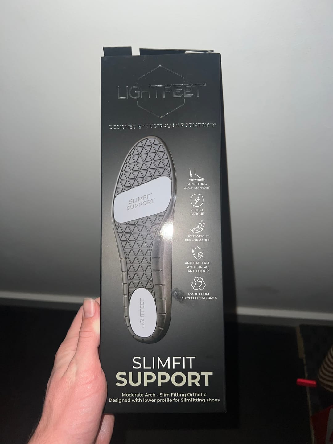 Customer photo review of Slimfit Support Orthotic Insole