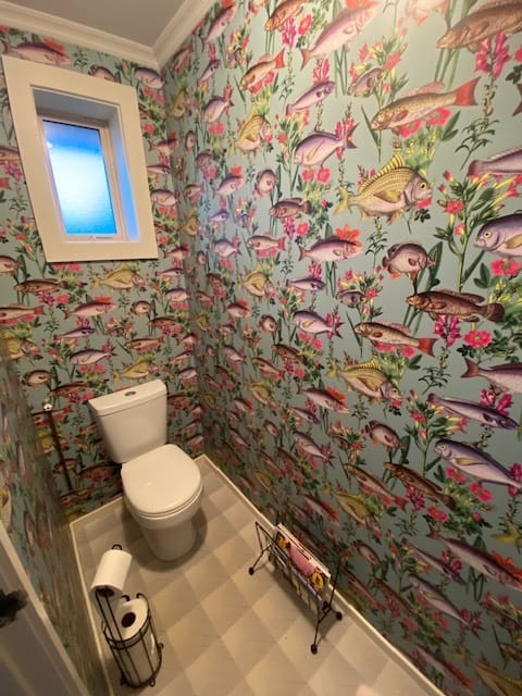Customer photo review of Lagoon Fish Wallpaper - Teal