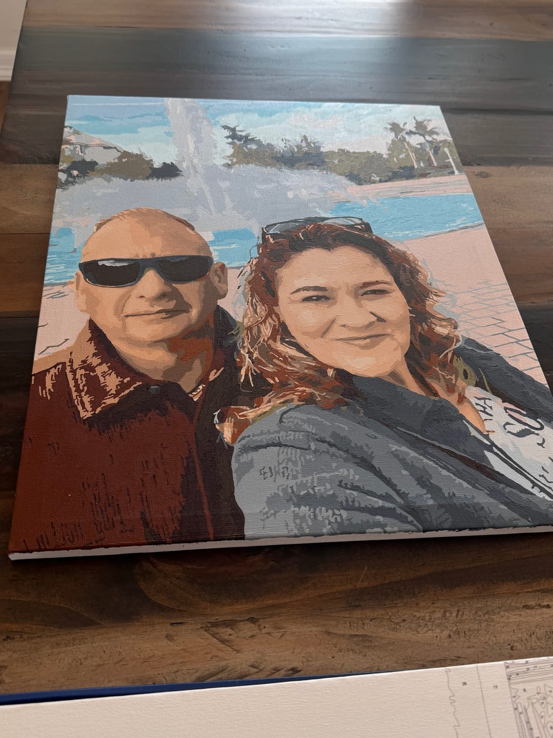 Customer photo review of Custom Paint by Numbers Kit